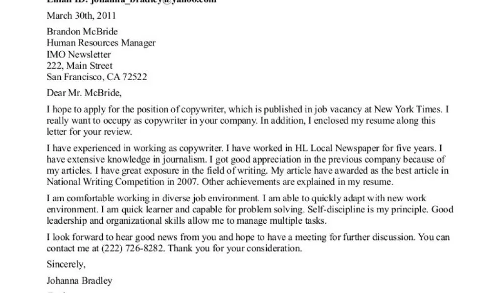 38700 student writing cover letter
