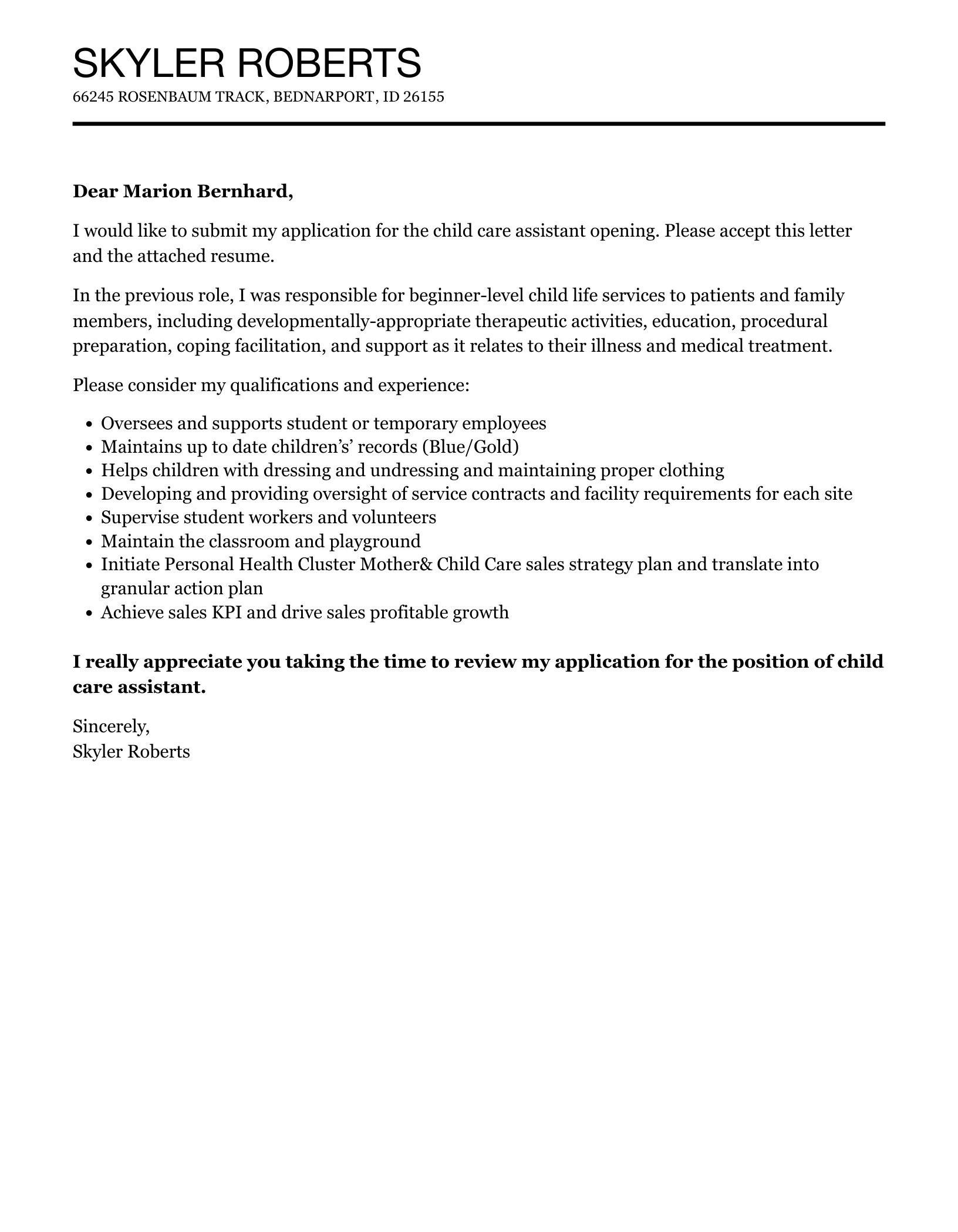 38704 cover letter tips