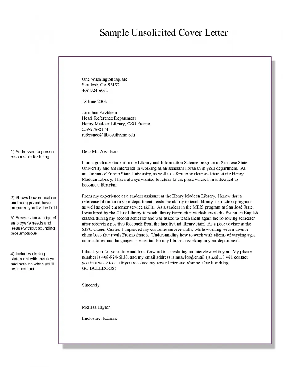 38705 cover letter structure